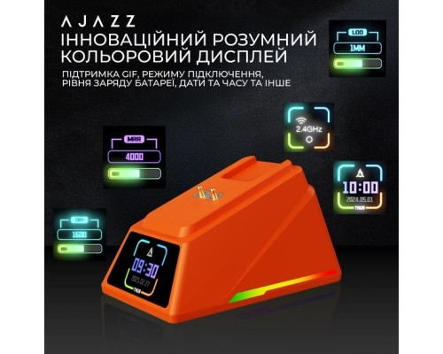 Мишка Ajazz AJ179APEX Wireless/Bluetooth/USB Orange (AJM179-A-O)