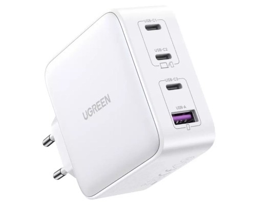 Зарядний пристрій Ugreen 4xUSB 100W (3хUSB-C+USB-A) Gan white CD226 (15337)