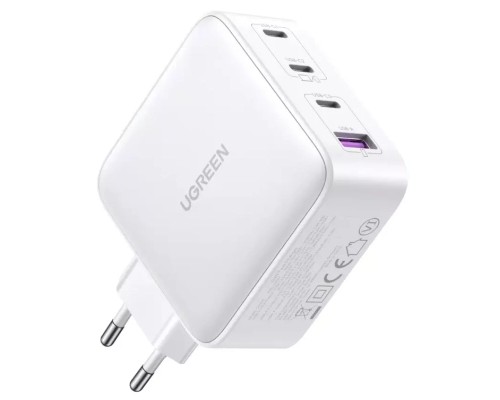 Зарядний пристрій Ugreen 4xUSB 100W (3хUSB-C+USB-A) Gan white CD226 (15337)