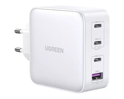 Зарядний пристрій Ugreen 4xUSB 100W (3хUSB-C+USB-A) Gan white CD226 (15337)