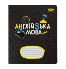 Зошит ZiBi предметний BLACK, 36 аркушів, клітинка, англійська (ZB.1730-01)