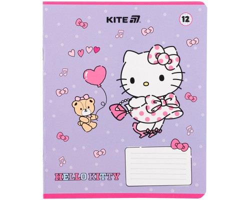 Зошит Kite Hello Kitty, 12 аркушів, клітинка (HK25-232-1)