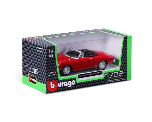 Машина Bburago Alfa Romeo Spider 1966 (132) (18-43047)