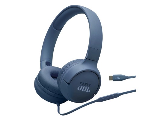Навушники JBL Tune 520C USB-C Blue (JBLT520CBLU)