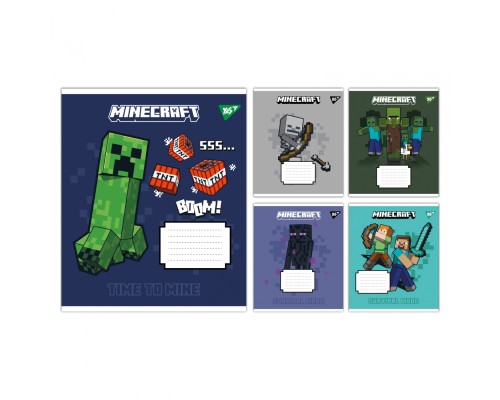 Зошит Yes Minecraft Signs А5 18 аркушів лінія (767560)