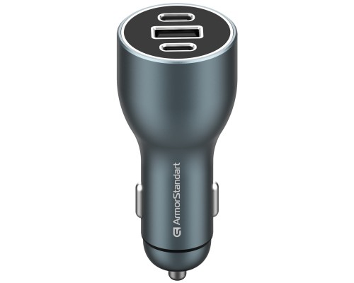Зарядний пристрій Armorstandart Resolute Power ASPP-21 120W 2xUSB-C, 1xUSB-A (ARM70026)