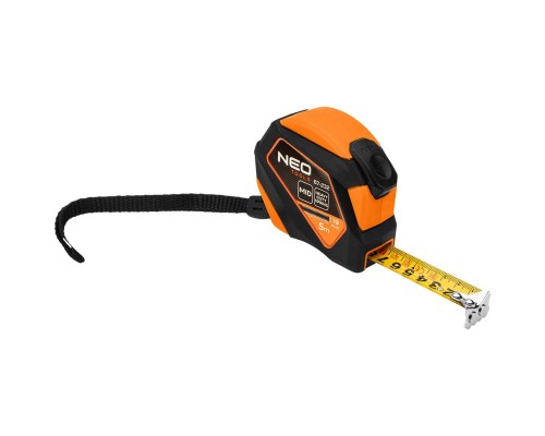 Рулетка Neo Tools 5мx19мм, з фіксатором змотування, магніт (67-232)