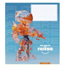 Зошит Школярик We can be best friend 12 аркушів коса лінія (012-3461C)