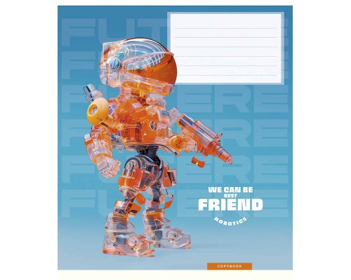 Зошит Школярик We can be best friend 12 аркушів коса лінія (012-3461C)