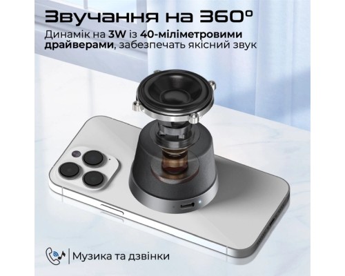 Акустична система Promate Punch 3 Вт Black (punch.black)