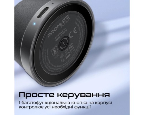 Акустична система Promate Punch 3 Вт Black (punch.black)
