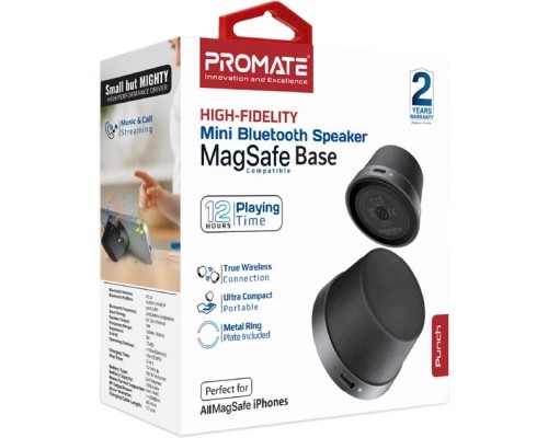 Акустична система Promate Punch 3 Вт Black (punch.black)