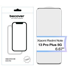 Скло захисне BeCover EDGE Xiaomi Redmi Note 13 Pro Plus 5G Black (713579)