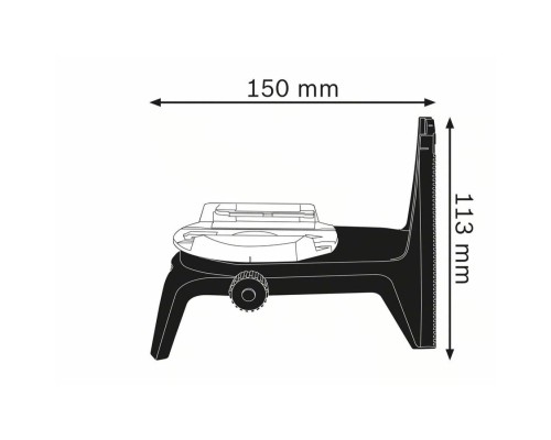 Штатив для нівеліру Bosch Professional RM2, 150х80х113мм (0.601.092.700)