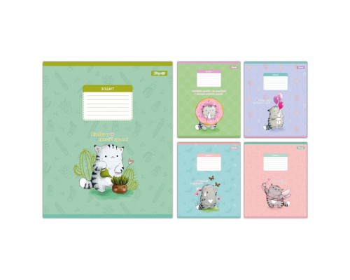 Зошит 1 вересня Meow Cat А5 18 аркушів клітинка (768151)