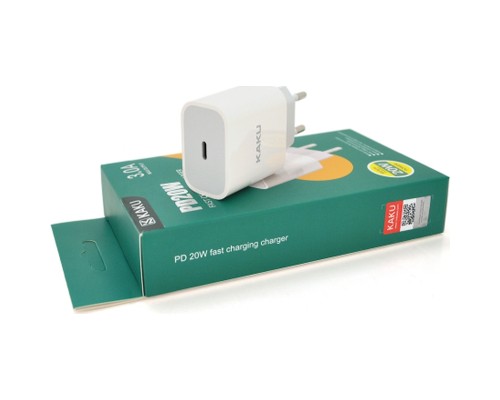 Зарядний пристрій KAKUSIGA USB-C PD20W white (KSC-500 HELI)