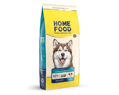 Сухий корм для собак Home Food ADULT MAXI Hypoallergenic з фореллю та рисом 10 кг (4820235020347)