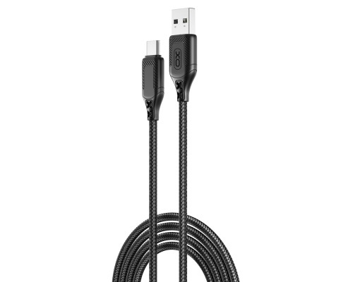 Дата кабель USB 2.0 AM to USB-C 1.0m braided black XO (NB235_C_Black)