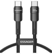 Дата кабель USB-C to USB-C 1.0m 100W black Essager (EXCTT1-XC01)