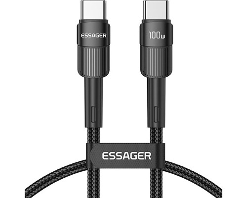 Дата кабель USB-C to USB-C 1.0m 100W black Essager (EXCTT1-XC01)