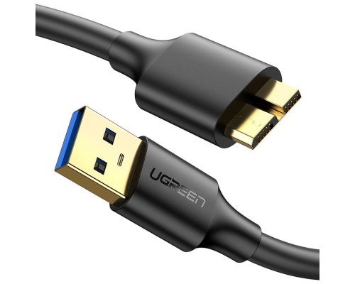 Дата кабель USB 3.0 AM to Micro B 1.0m US130 black Ugreen (10841)