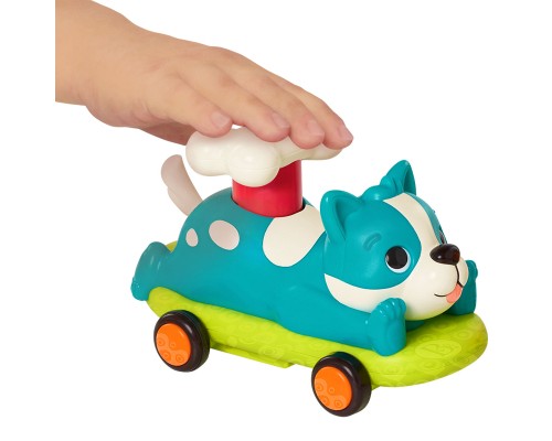 Розвиваюча іграшка Battat Машинка інерційна серії Лапкомобілі - Песик, бірюзовий (BX2504Z)