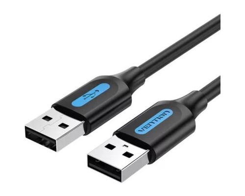 Дата кабель USB 2.0 A Male to A Male Cable 1M Black PVC Type VENTION (COJBF)