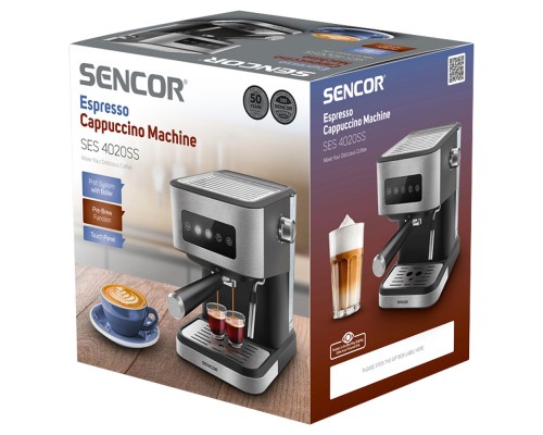 Ріжкова кавоварка еспресо Sencor SES 4020SS