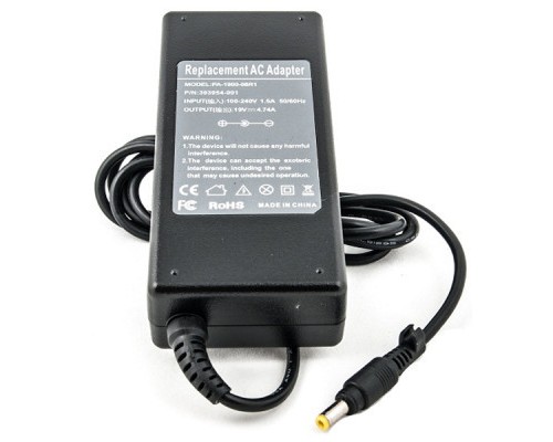 Блок живлення до ноутбуку PowerPlant HP 220V, 19V 90W 4.74A (4.8*1.7) (HP90F4817)