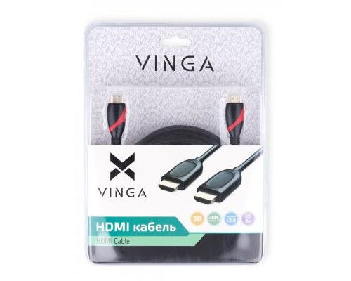 Кабель мультимедійний HDMI to HDMI 5.0m Vinga (HDMI02-5.0)