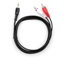 Кабель мультимедійний Jack 3.5mm M to 2xRCA 1.5 m Vinga (VCPDCJ35MRCA21.5BK) 