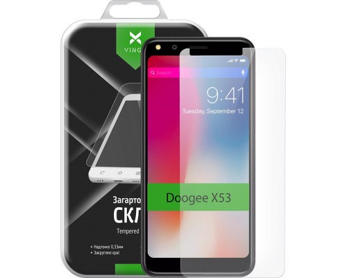 Скло захисне Vinga для Doogee X53 (VTPGS-DX53)