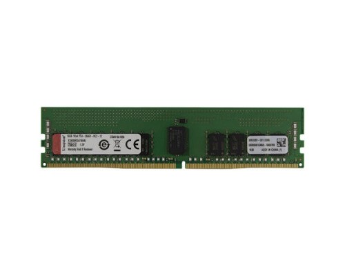 Модуль пам'яті для сервера DDR4 16GB ECC RDIMM 2666MHz 1Rx4 1.2V CL19 Kingston (KSM26RS4/16MEI)