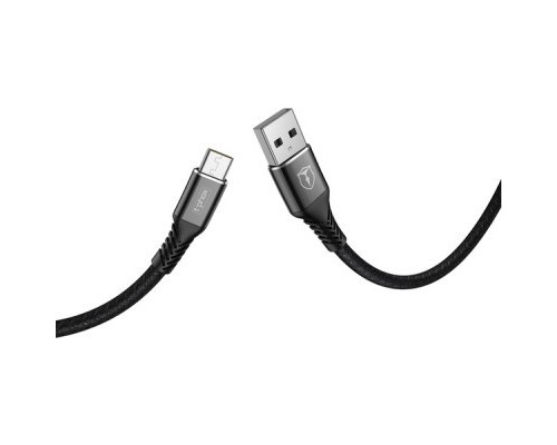 Дата кабель USB 2.0 AM to Type-C 1.0m Jagger T-C814 Black T-Phox (T-C814 black)