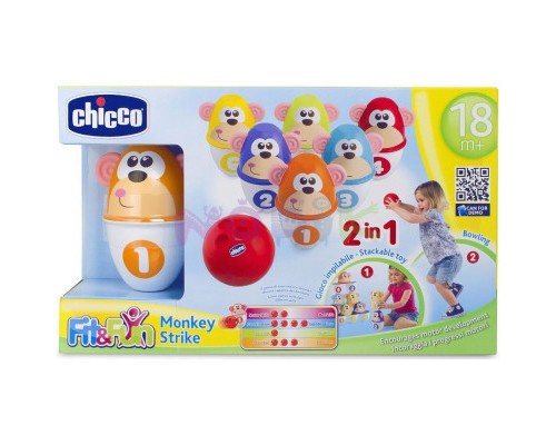 Розвиваюча іграшка Chicco Страйк мавпи (05228.00)
