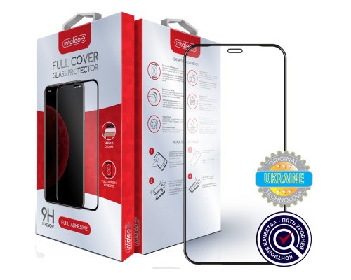 Скло захисне Intaleo Full Glue Apple iPhone 12 (black) (1283126506406)