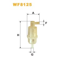 Фільтр паливний Wixfiltron WF8125