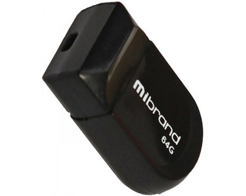 USB флеш накопичувач Mibrand 64GB Scorpio Black USB 2.0 (MI2.0/SC64M3B) 