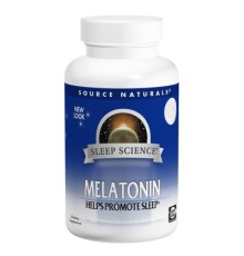 Амінокислота Source Naturals Мелатонін 1 мг, Смак Апельсину, Sleep Science, 100 таблеток (SNS-00706)