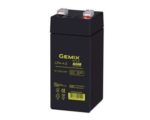 Батарея до ДБЖ Gemix LP 4В 4.5Ач (LP4-4.5)