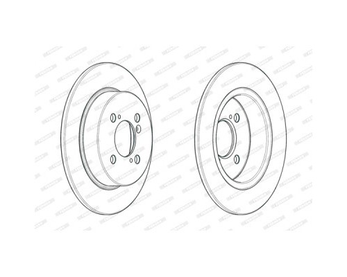 Гальмівний диск FERODO DDF2071C