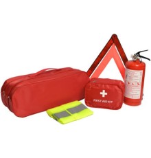 Набір техдопомоги Poputchik автомобіліста Евростандарт без троса, червоний (01-022-Е)