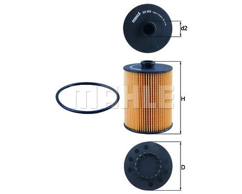 Фільтр масляний Mahle OX983DECO