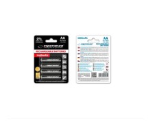 Акумулятор Esperanza AA 2600mAh Ni-MH * 4 mix of colors (EZA106) 