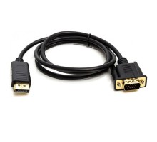 Кабель мультимедійний DisplayPort (M) ещ VGA (M) 1.0m PowerPlant (CA911882) 