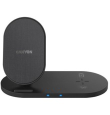 Зарядний пристрій Canyon 2in1 Wireless 10W/7.5W/5W Type-C 1.2 m (CNS-WCS202B)