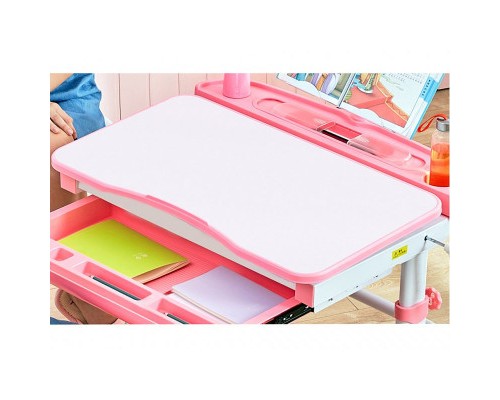 Парта зі стільцем Evo-kids Evo-19 BL + лампа