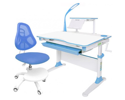 Парта з кріслом Evo-kids Evo-30 BL Blue + крісло Y-400 Blue (Evo-30 BL + Y-400 BL)