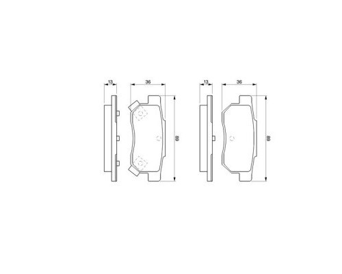 Гальмівні колодки Bosch 0 986 461 131