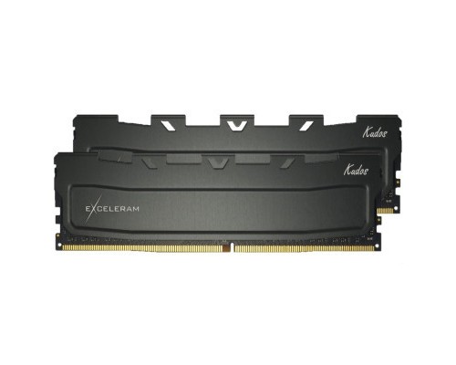 Модуль пам'яті для комп'ютера DDR4 32GB (2x16GB) 3200 MHz Black Kudos eXceleram (EKBLACK43232162CD)